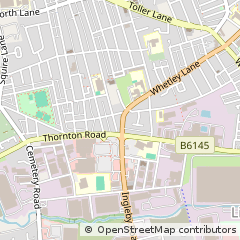 Map of Bradford, Tyne & Wear
