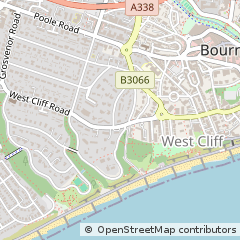 Map of Bournemouth, Dorset