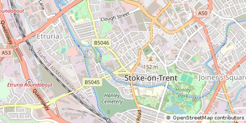 Map of Stoke-on-Trent