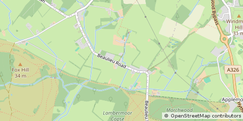 Map of Southampton, Hampshire
