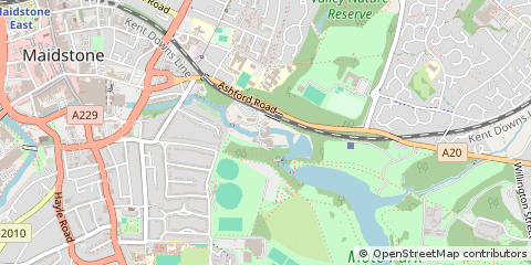 Map of Maidstone, Kent