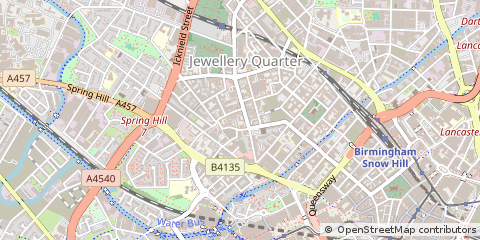 Map of Birmingham, West Midlands
