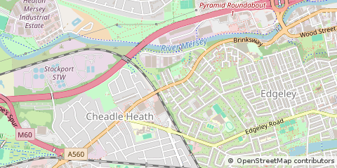 Map of Stockport, Cheshire