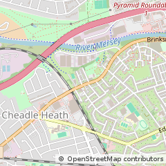Map of Stockport, Cheshire