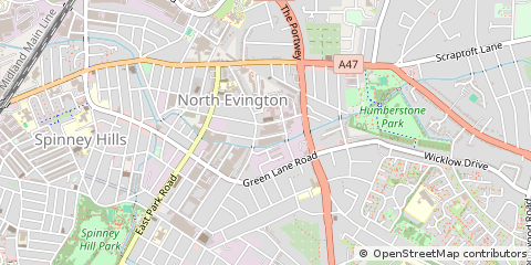 Map of Leicester, Leicestershire