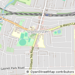 Map of Upminster, Essex