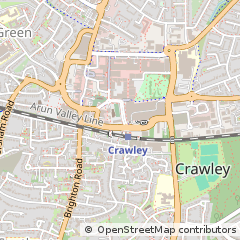 Map of Crawley