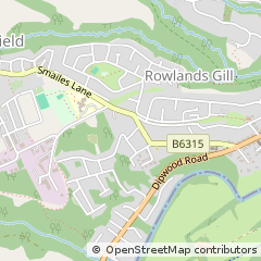 Map of Rowlands Gill