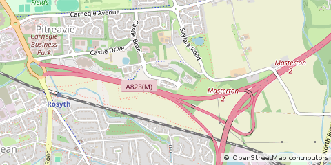 Map of Dunfermline, Fife