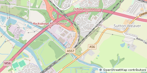 Map of Runcorn, Cheshire