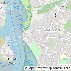 Map of Warsash, Hampshire
