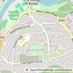 Map of Aberdeen, Aberdeenshire