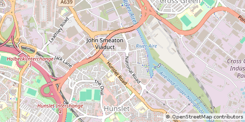 Map of Leeds, West Yorkshire