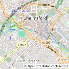 Map of Chelmsford, Essex