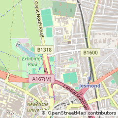 Map of Newcastle Upon Tyne