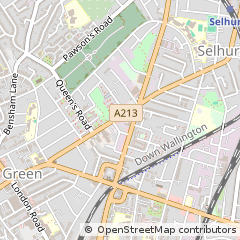 Map of Croydon, Surrey