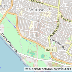 Map of Southsea, Hampshire