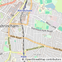 Map of Hale, Cheshire
