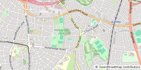 Map of Stockport, Cheshire