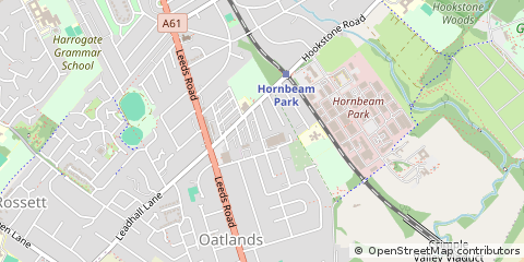 Map of Harrogate, North Yorkshire