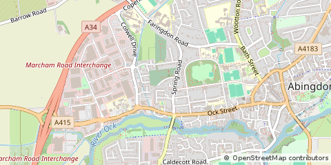 Map of Abingdon, Oxfordshire