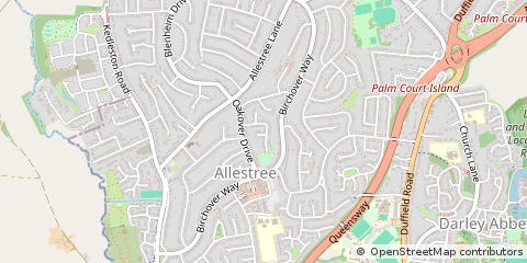 Map of Derby, Derbyshire