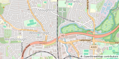 Map of Surrey