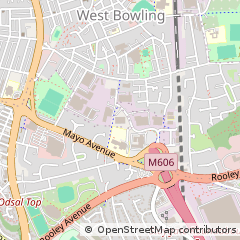 Map of Bradford, West Yorkshire