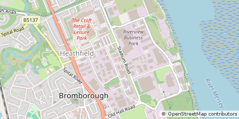 Map of Wirral, Merseyside
