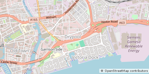 Map of Hull, Humberside