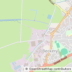 Map of Glastonbury, Somerset