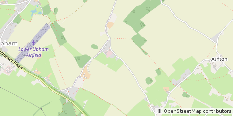 Map of Upham, Hampshire