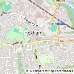 Map of Hexham
