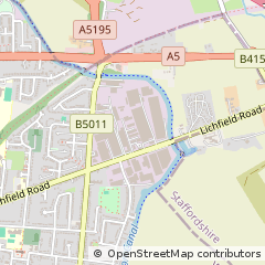 Map of Walsall, Staffordshire