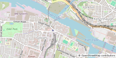 Map of Glasgow, Lanarkshire