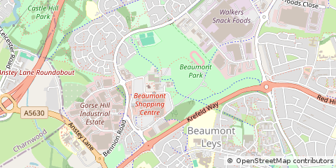 Map of Leicester