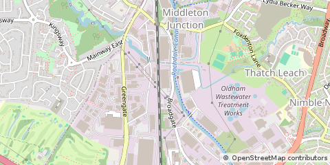 Map of Chadderton, Oldham