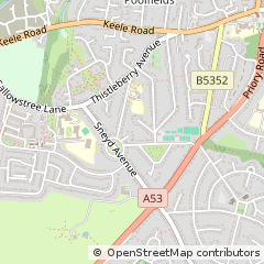 Map of Newcastle, Staffordshire