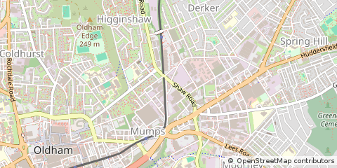 Map of Oldham