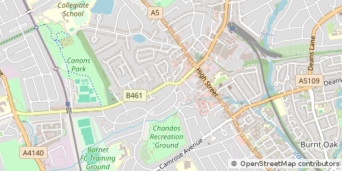 Map of Edgware, Middx