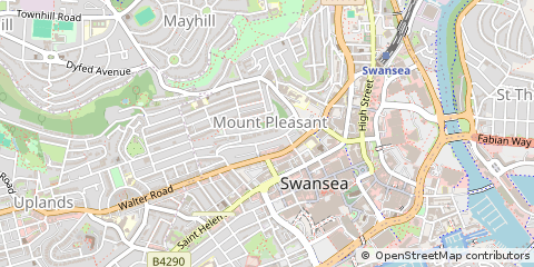 Map of Swansea