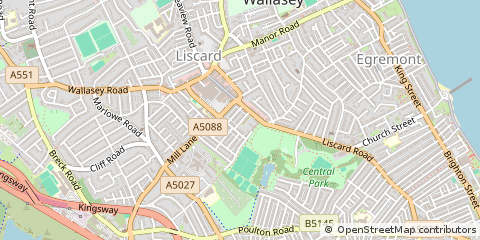 Map of Wirral
