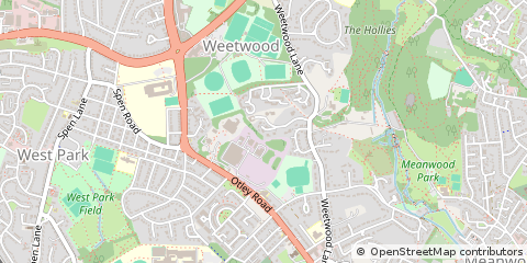 Map of Leeds, Yorkshire