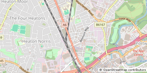 Map of Stockport, Cheshire