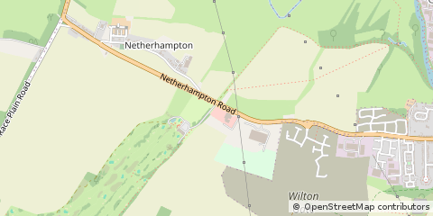 Map of Netherhampton, Salisbury, Wiltshire