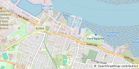 Map of Gillingham, Kent