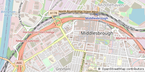 Map of Middlesbrough
