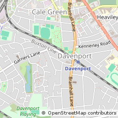 Map of Stockport, Cheshire
