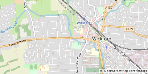 Map of Wickford, Essex