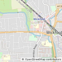 Map of Wickford, Essex